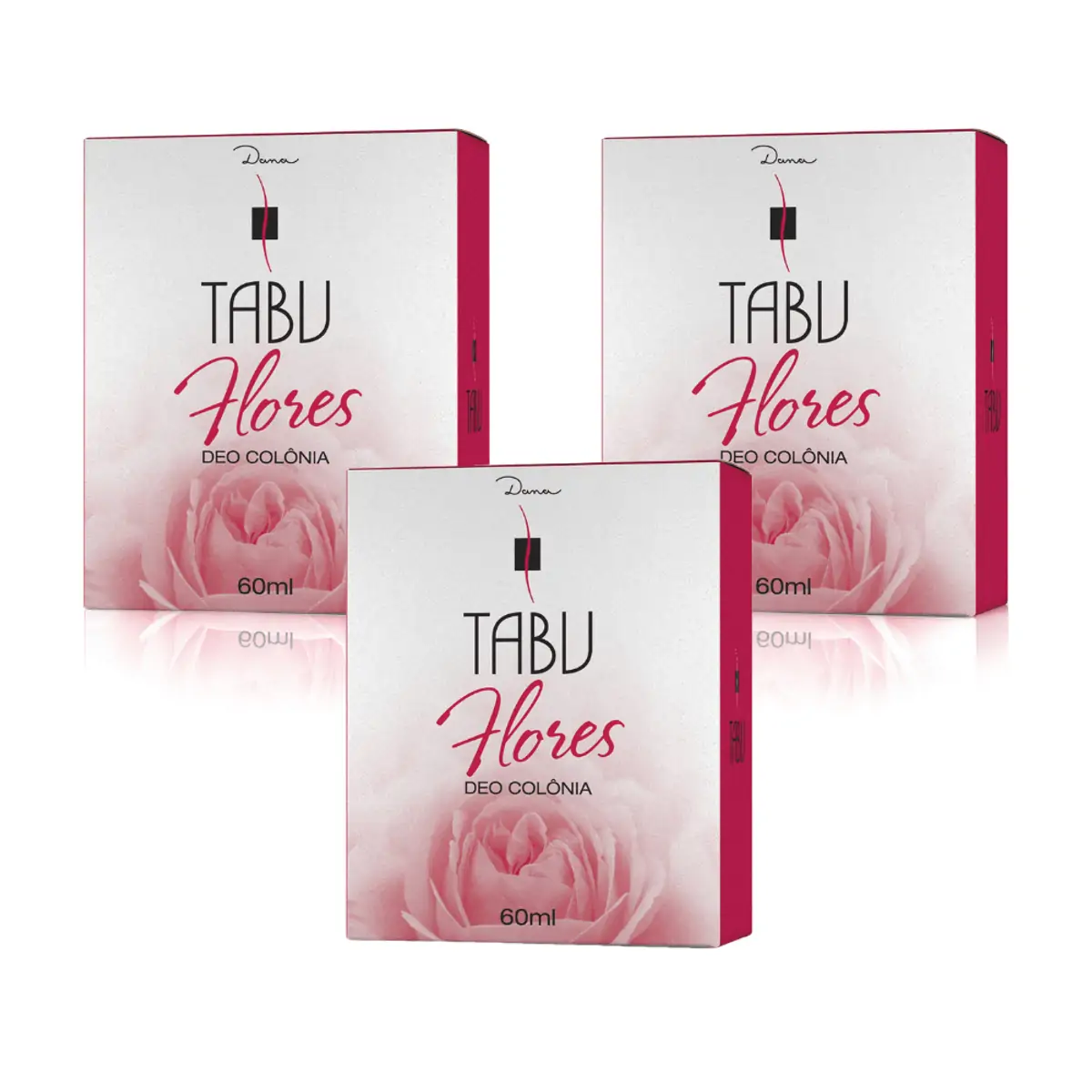Kit Deo Colônia Tabu Flores 60Ml c/3