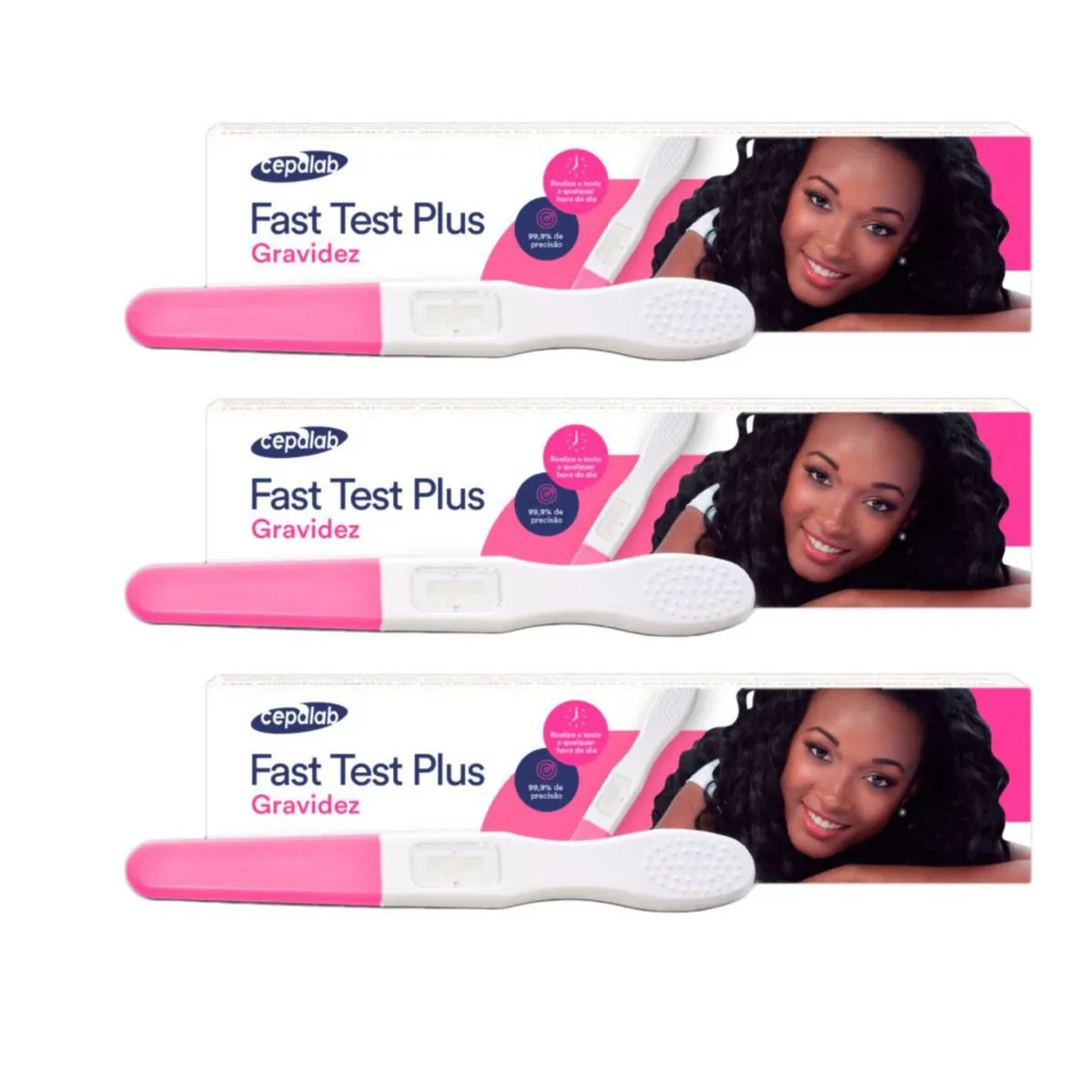 Kit 3 Teste Gravidez Caneta Cepalab 99,9%