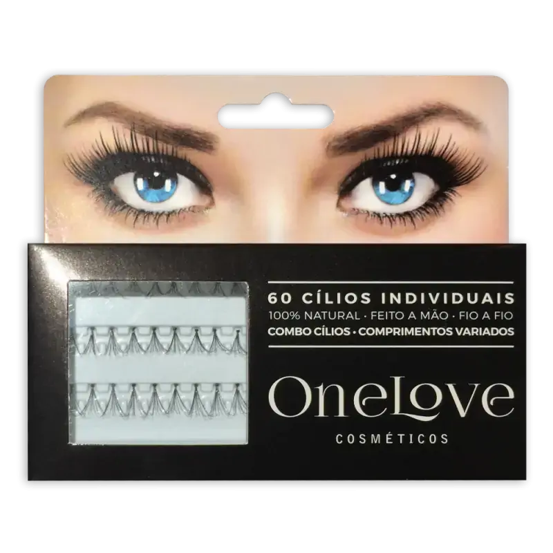 Cílios Postiços Em Tufos La H02 One Love Cosméticos 60un
