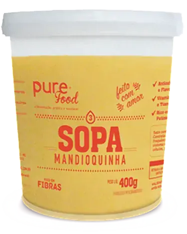 Sopa Mandioquinha Pure Food 400g