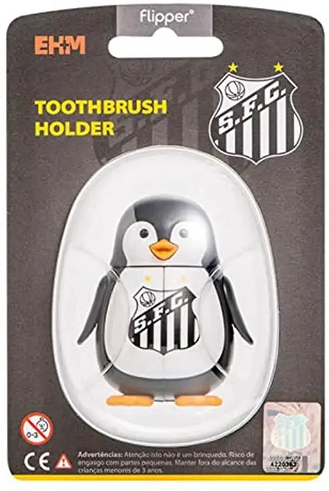 Porta Escova Dente Pinguim Santos Un
