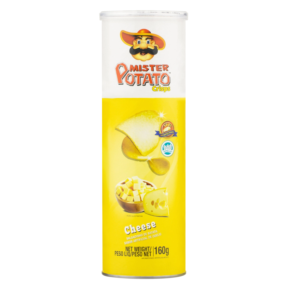 Salgadinho De Batata Queijo Mister Potato Tubo 160g