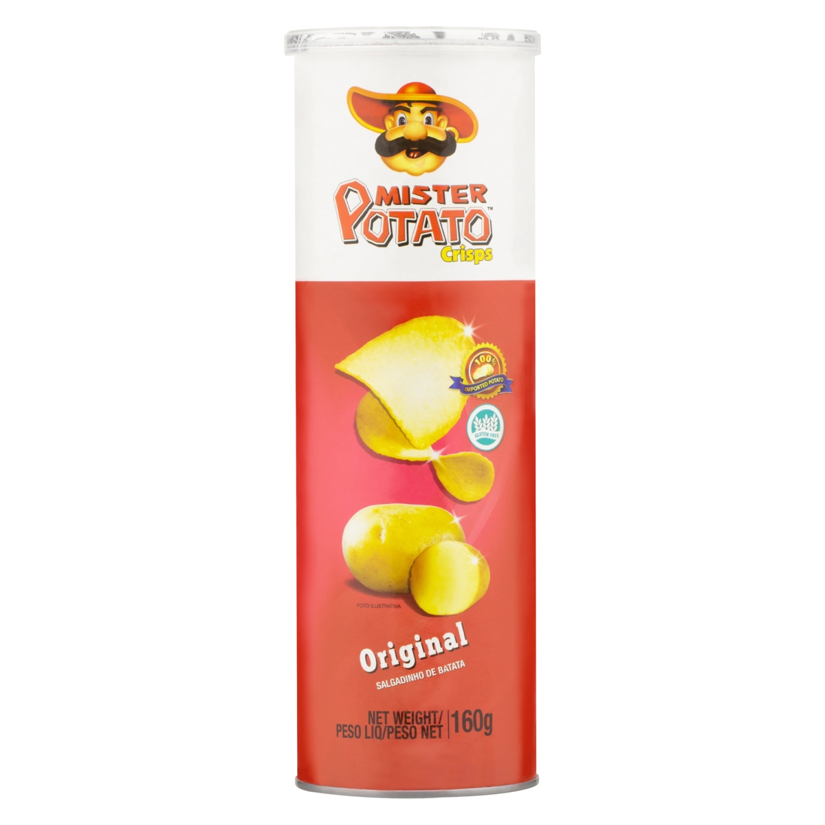 Salgadinho De Batata Original Mister Potato Tubo 160g