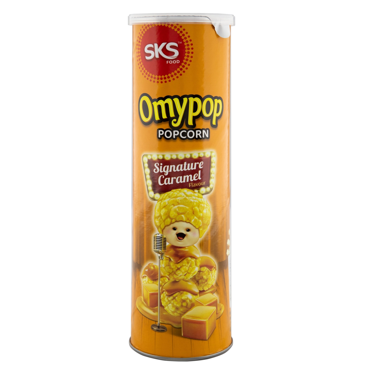 Pipoca Pronta Doce Caramelo Omypop Tubo 85g