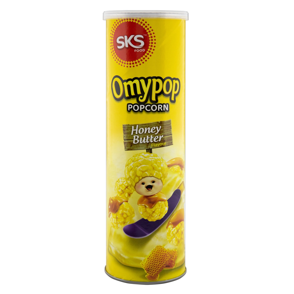 Pipoca Pronta Doce Mel E Manteiga Omypop Tubo 85g