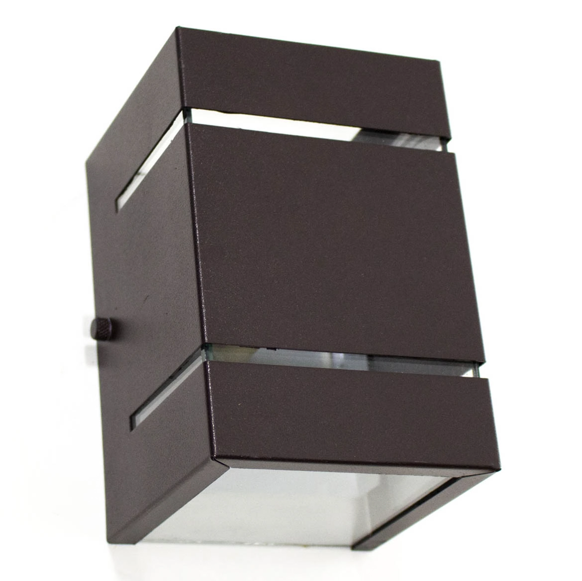 Kit Com 6 Arandelas 2 Focos C/ Frisos E Facho Marrom Externa Parede Muro St327