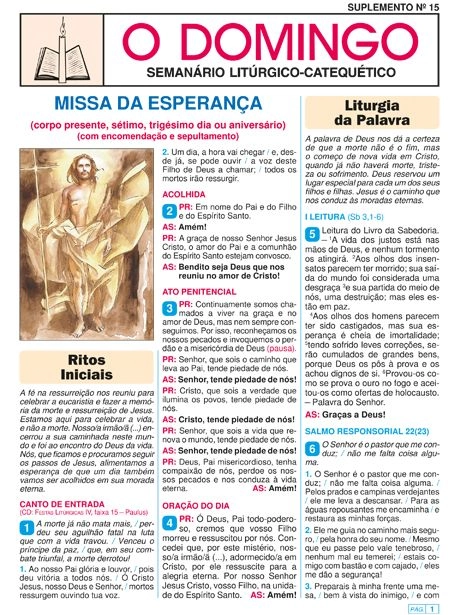 Celebracao Da Esperanca O Domingo 625g Editora Paulus