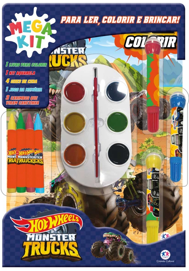 Livro Mega Kit Hot Wheels 104385 Ciranda Cultural