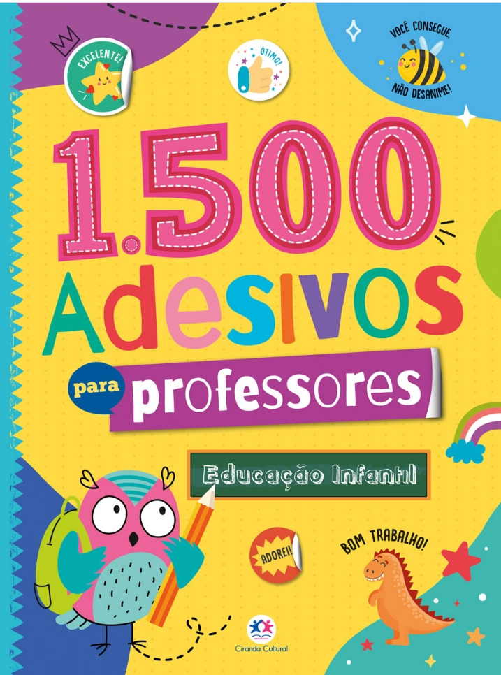 Livro 1500 Adesivos Professores 104583 Ciranda Cultural