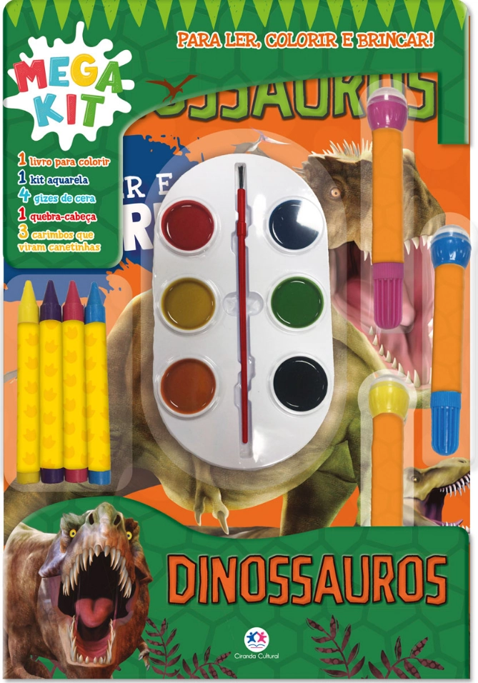 Livro Mega Kit Dinossauro 104811 Ciranda Cultural