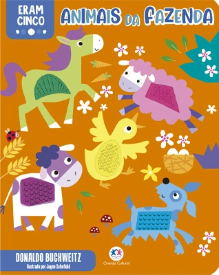 Livro Toque E Sinta Eram Cinco Animais Da Fazenda 05566 Ciranda