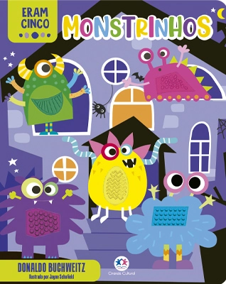 Livro Toque E Sinta Eram Cinco Monstrinhos 05641 Ciranda