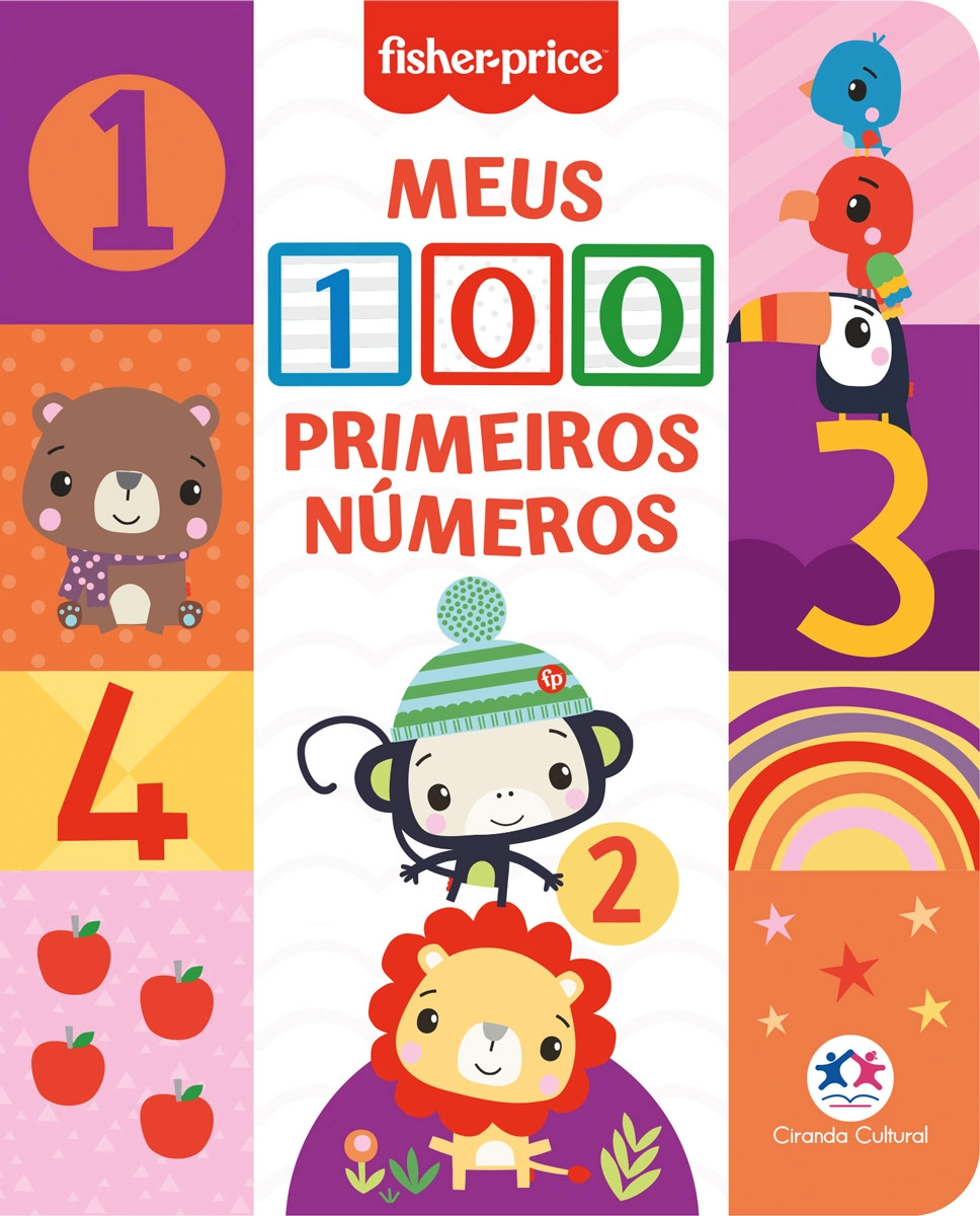 Livro Almofadado Peq Fisher Price Meus 100 Primeiros Numeros 09816 Ciranda