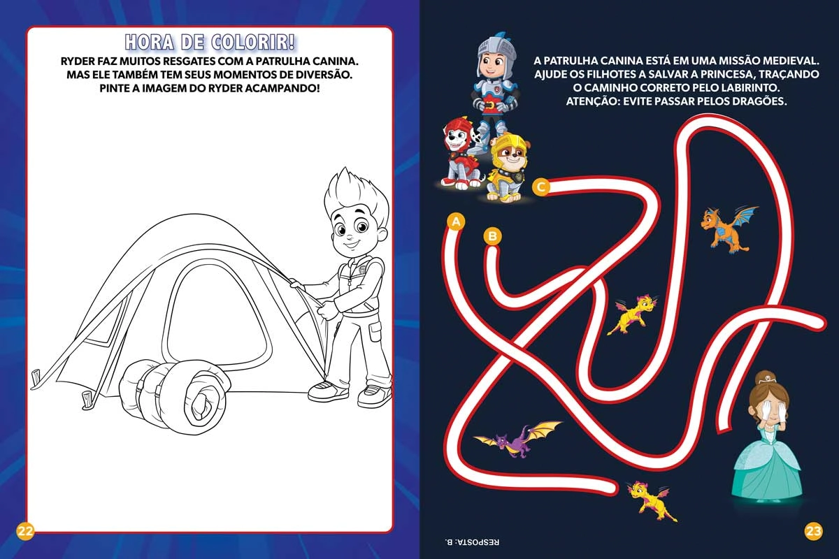 Paw Patrol Passatempos Animais