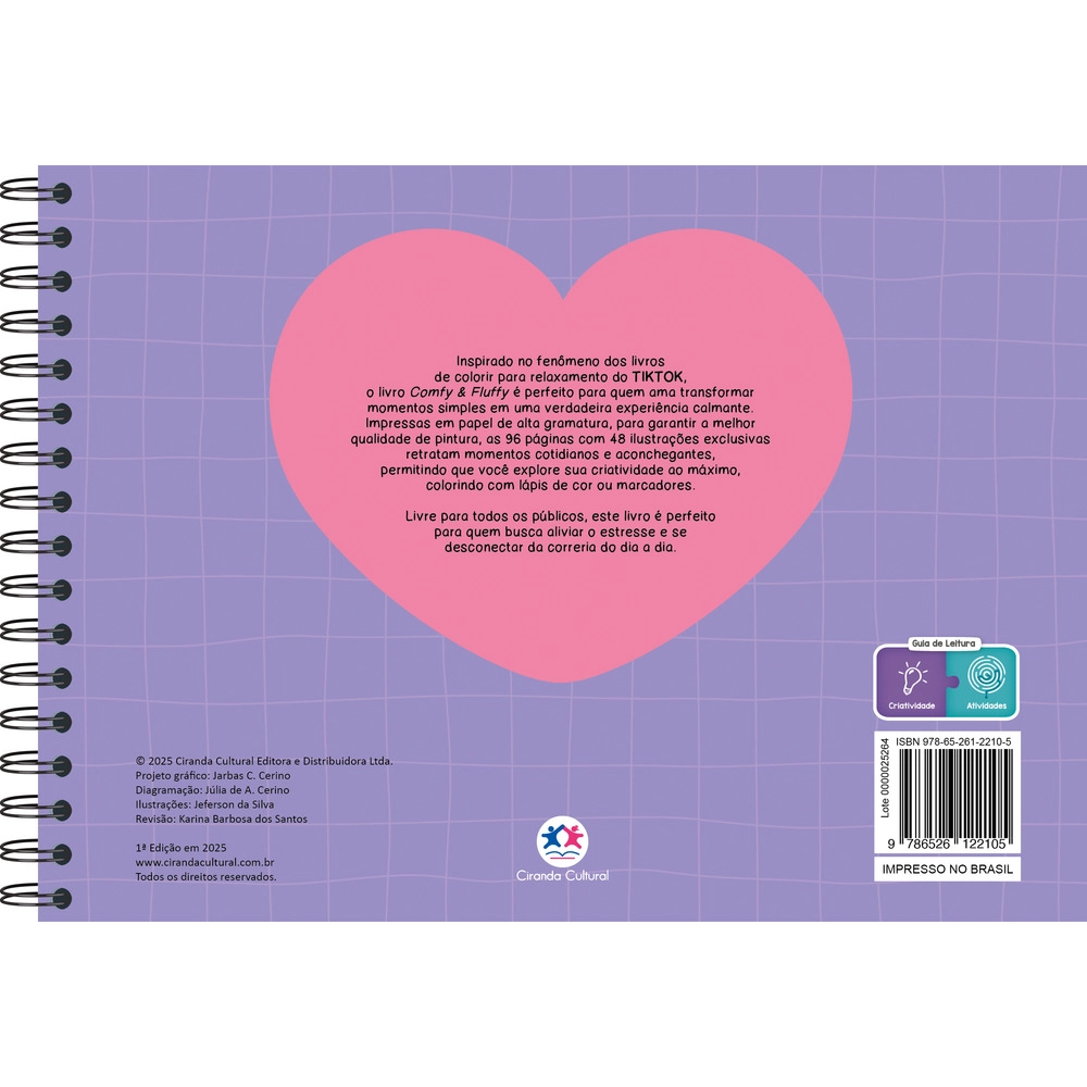 Livro Colorir Comfy And Fluffy 122105 Ciranda