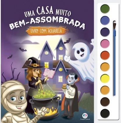 Livro Colorir Tinta Ciranda Cultural Bem Assombrada