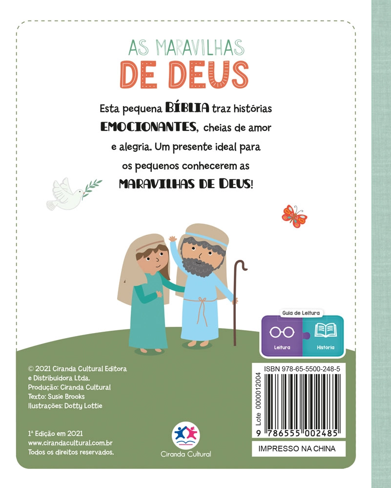 Livro Almofadado Peq As Maravilhas De Deus/2485/ciranda Cultural