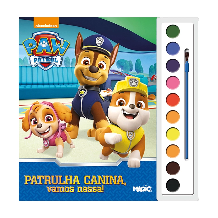 Livro Aquarela Patrulha Canina 16pgs