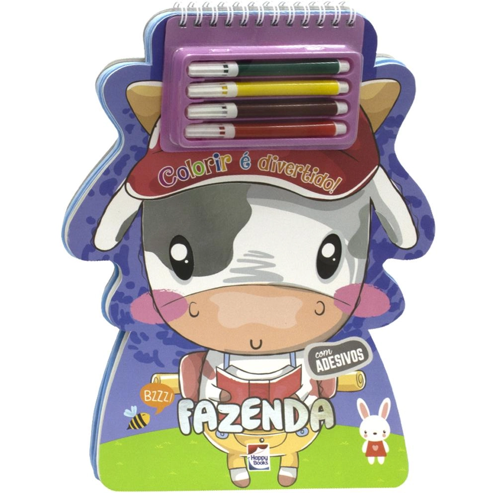 Livro Colorir E Divertido Fazenda 306843 Happy Books