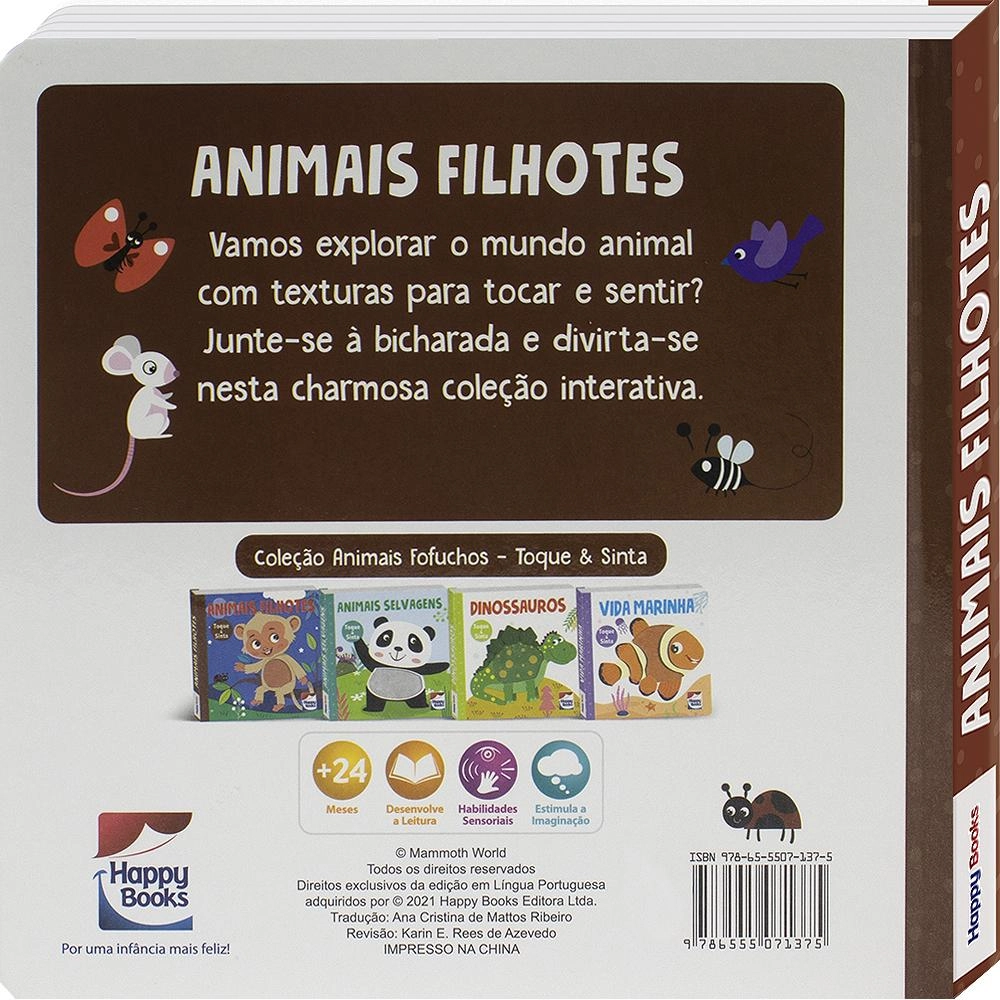 Livro Toque E Sinta Animais Filhot