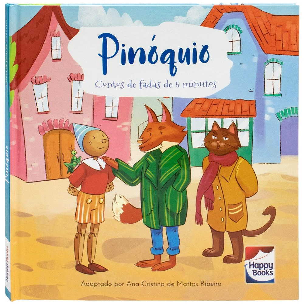 Livro Contos Fadas 5 Minutos Pinoquio 308544 Happy Books