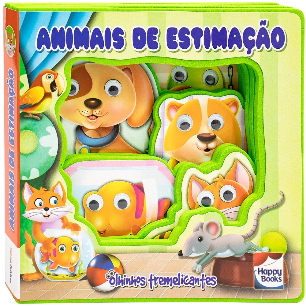 Livro Aventuras Com Olhinhos Animais De Estimacao 308757 Happy Books