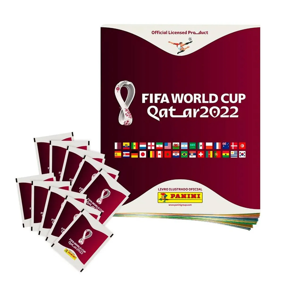 Álbum Fifa World Cup Qatar 2022 Panini Com 10 Envelopes