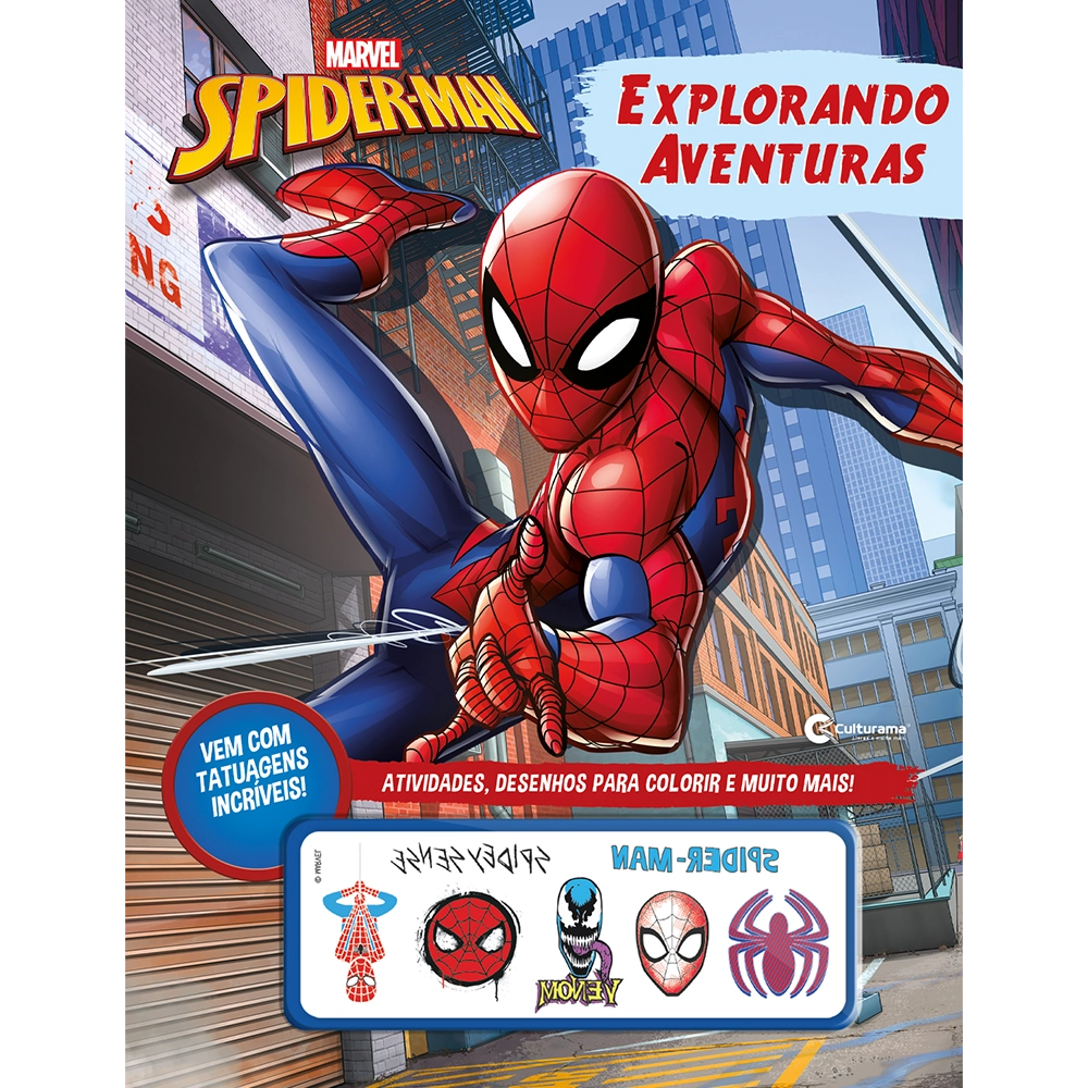 Livro De Historia C/tatuagens Homem Aranha Ref.301