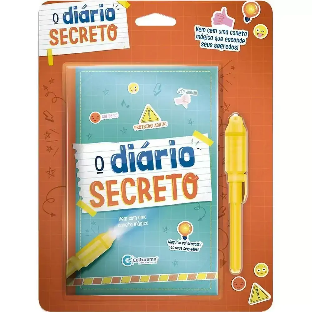 Diário Secreto com Caneta Mágica - Verde - Culturama