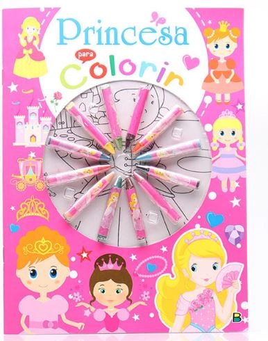 Cores Em Acao Princesa P Colorir