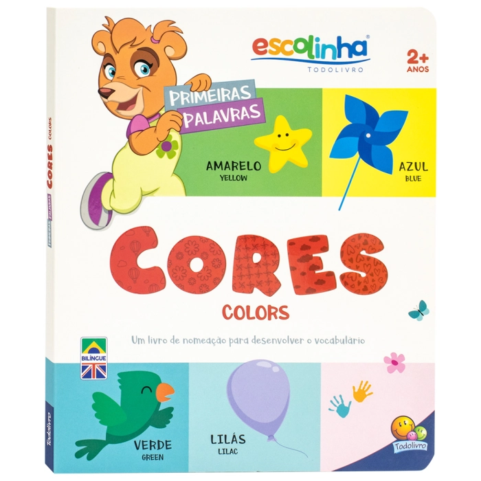 Livro Escolinha Primeiras Palavras Cores 1161164 Todolivro