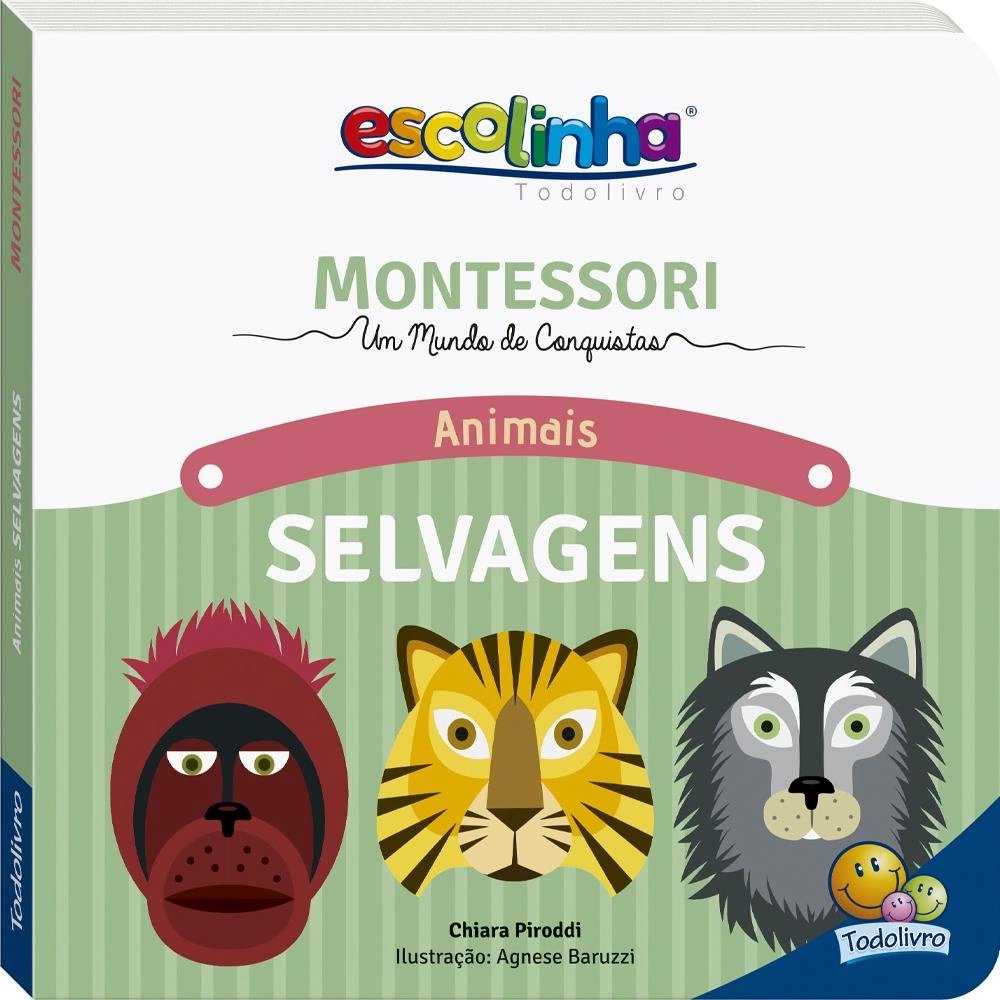 Escolinha Montessori Meu Primeiro Livro Animais Selvagens 1161679 Todo