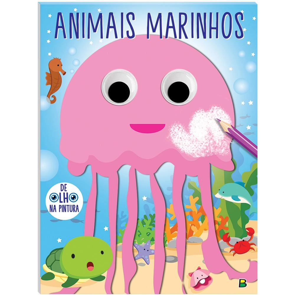 Livro De Olho Na Pintura Animais Marinhos 1164023 Todolivro