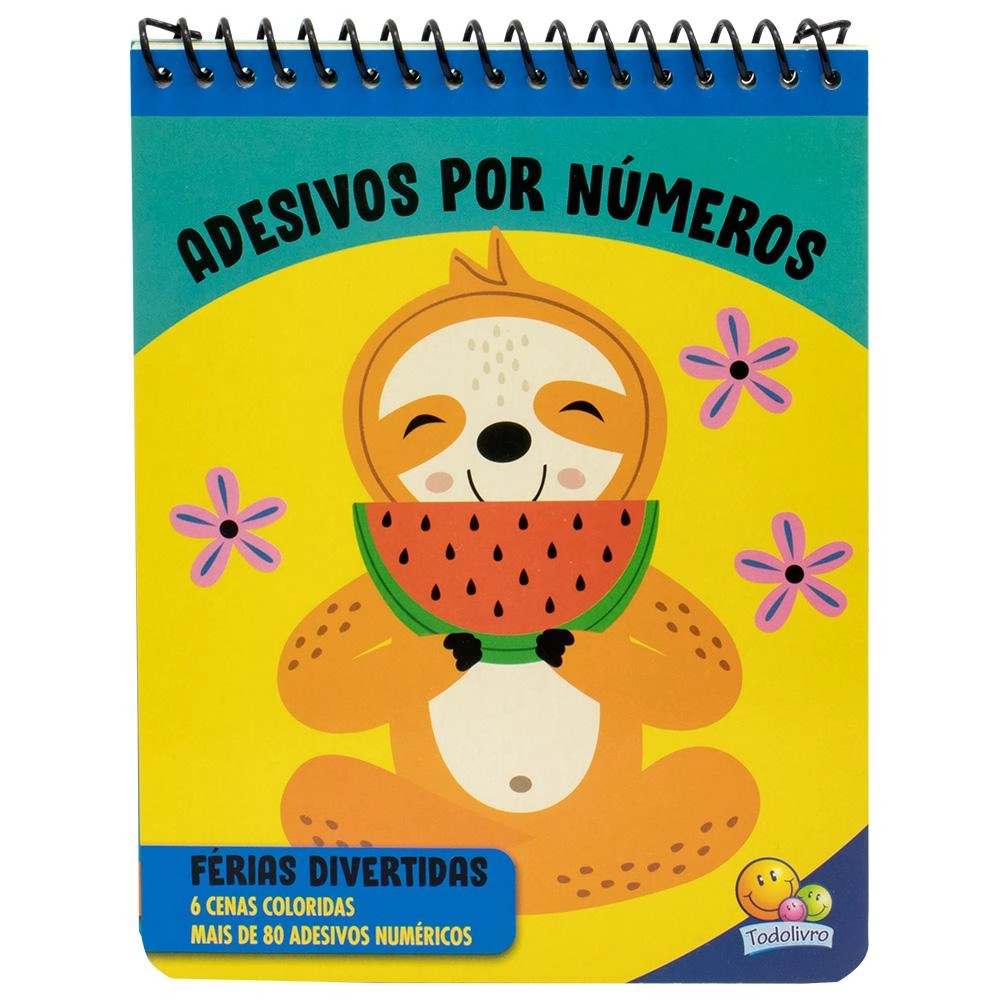 Livro Adesivos Por Numeros Ferias Divertidas 1164988 Todolivro