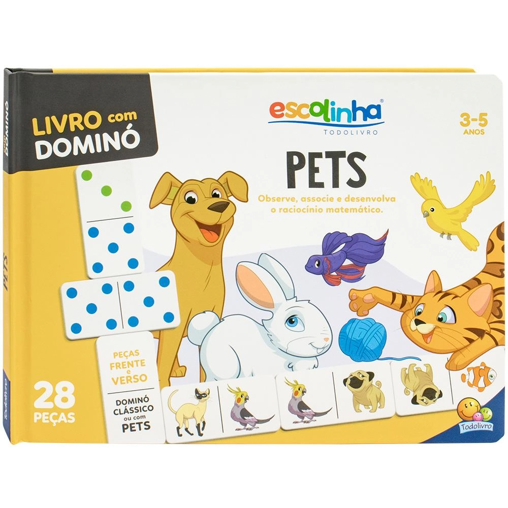 Livro Escolinha Domino Pets 1165755 Todo Livro