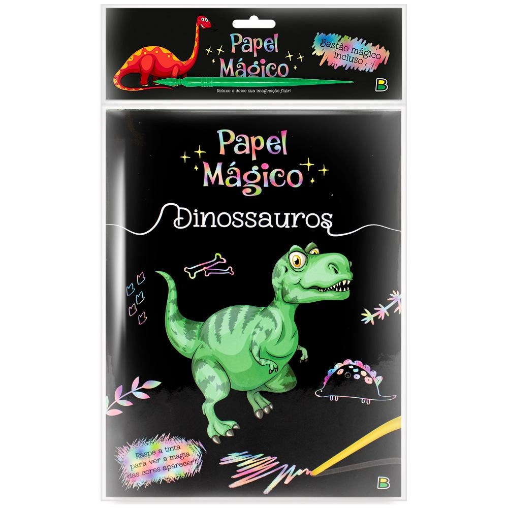 Linha Escolar Papel Magico Dinossauros Konig