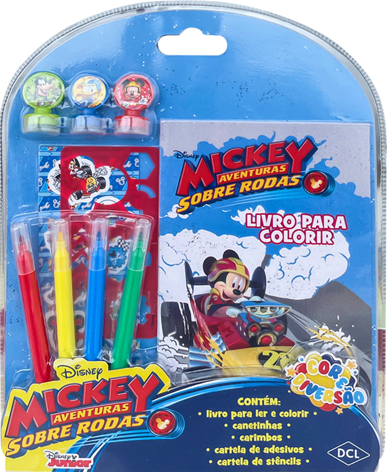 Livro Disney Cor Diversao Mickey D8124 Dcl