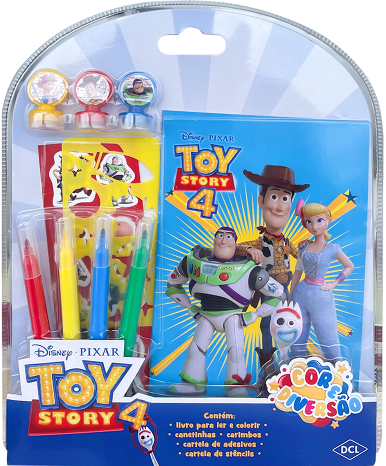 Livro Disney Cor Diversao Toy Story D8127 Dcl