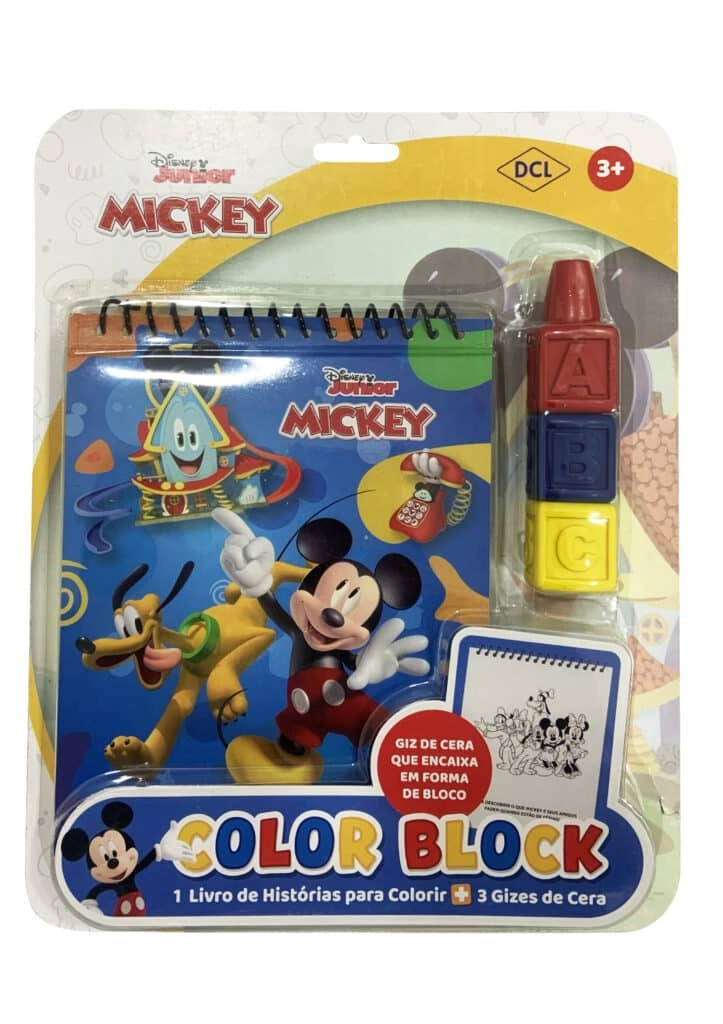 Livro Colorir Block Mickey D8265 Dcl