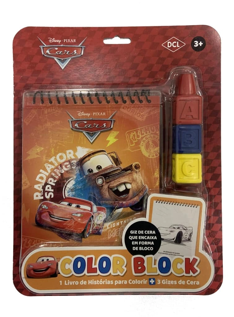 Livro Colorir Block Carros D8269 Dcl