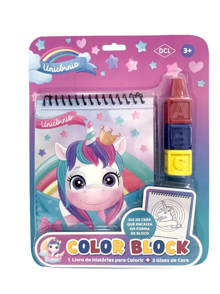 Livro Colorir Block Unicornio I8272 Dcl