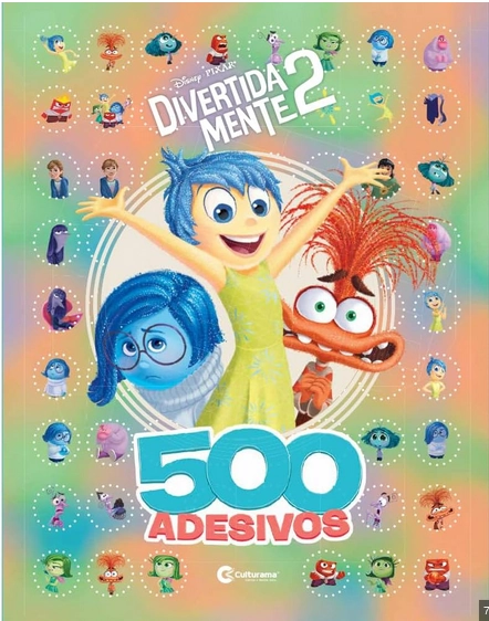 500 Adesivos Divertida Mente 2
