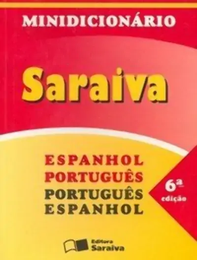 Livro Minidicionario Espanhol 460g Editora Saraiva