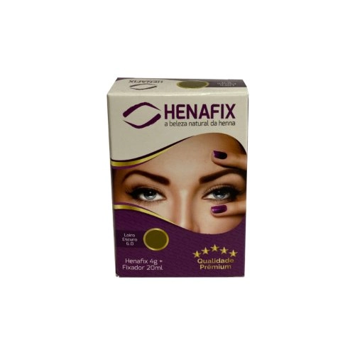 Kit Hena 4g Fixador 20ml 6.0 Louro Escuro