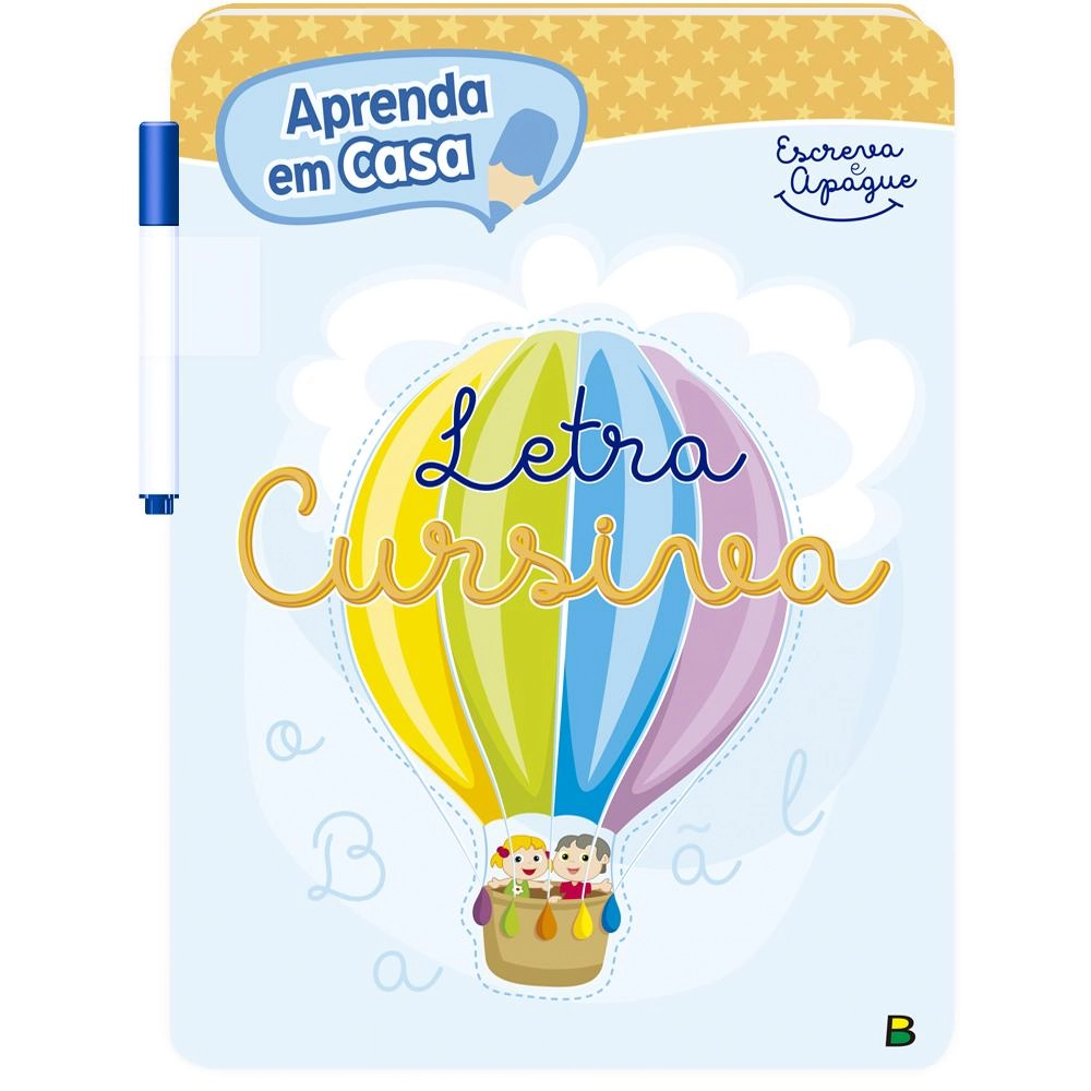 Livro Aprenda Em Casa Escreva Apague Letra Cursiva 1156926 Todolivro