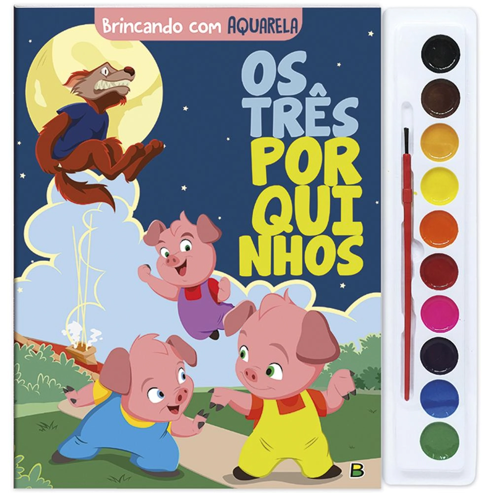 Livro Brincando C/ Aquarela Tres Porquinhos/1157841/todolivro