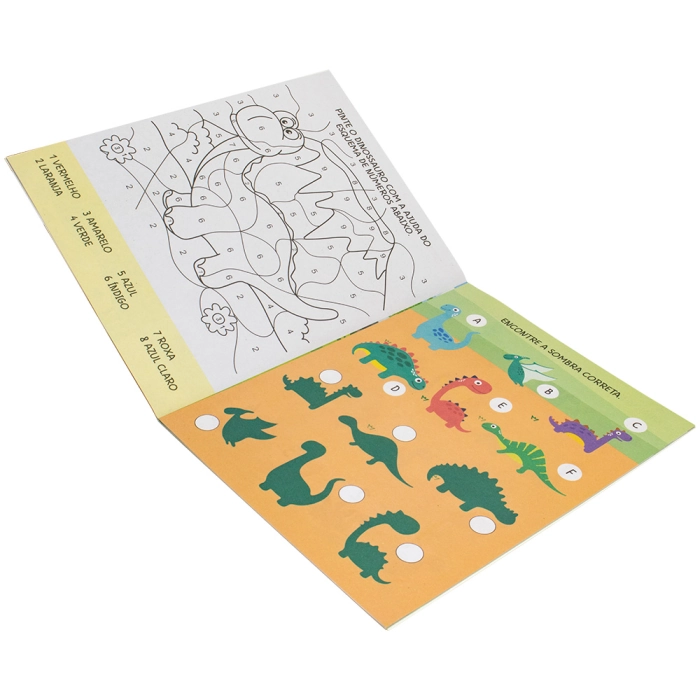 Livro Com Adesivos Fofinhos Dinossauros Brasileitura