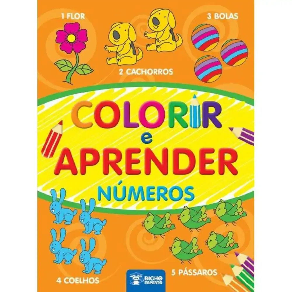 Lv Colorir E Aprender Numeros Un