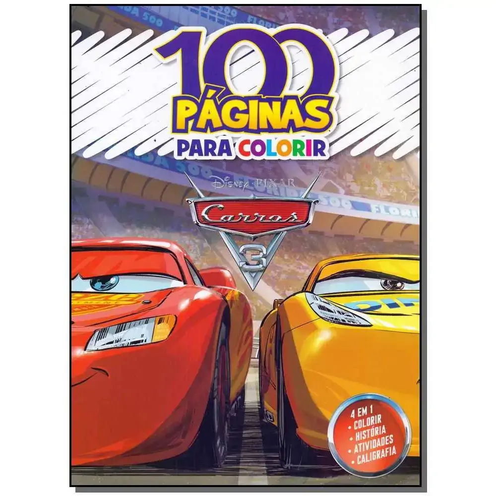 Livro P/ Colorir Disney Carros 100 Pag