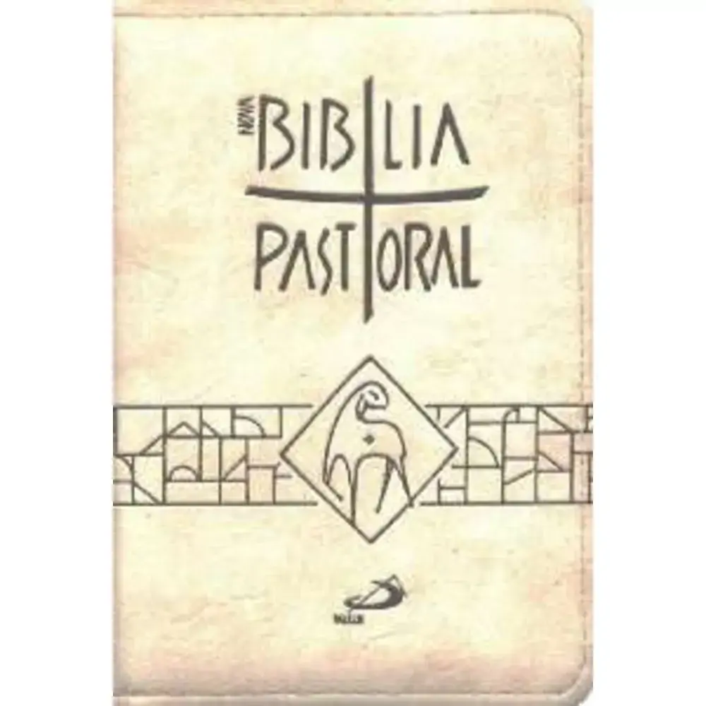Nova Biblia Sagrada Ed. Pastoral Media Ziper Creme